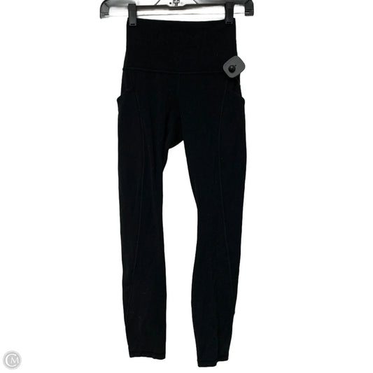 Athletic Leggings By Lululemon In Black, Size: Xs