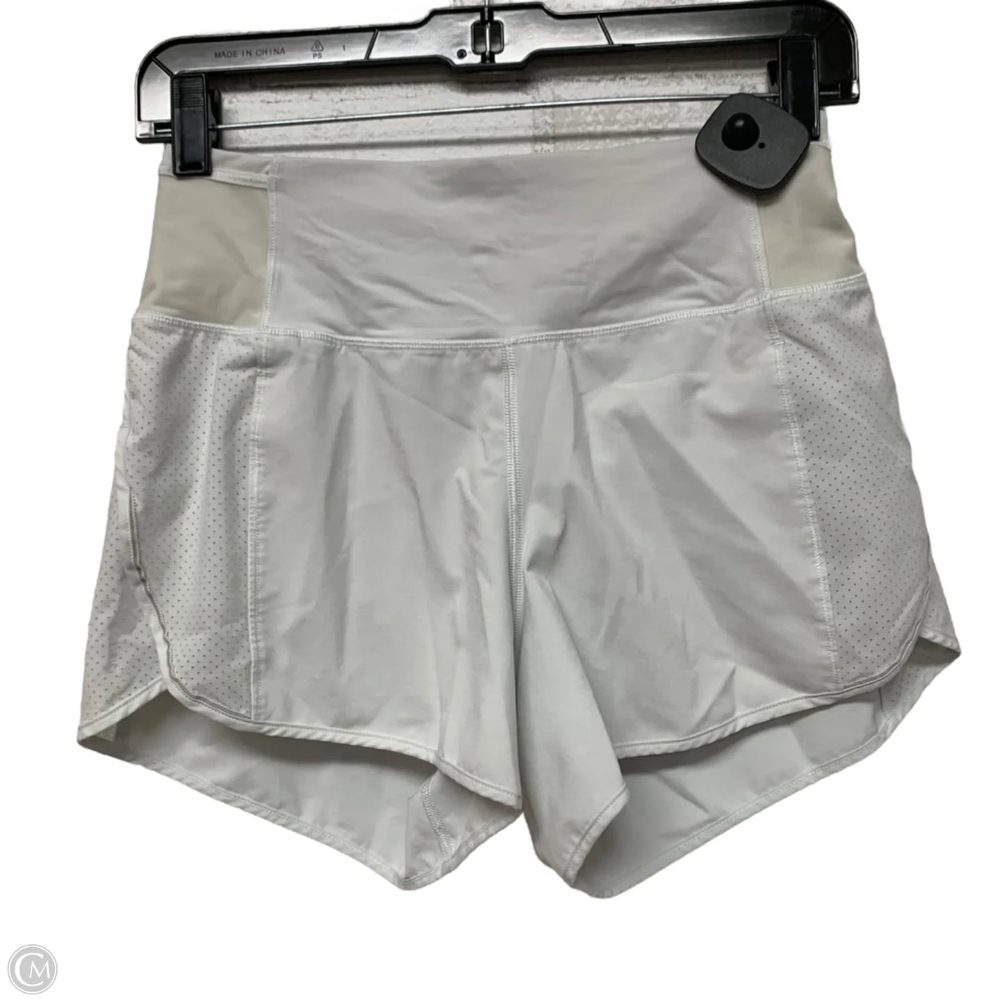 Athletic Shorts By Lululemon In White, Size: S