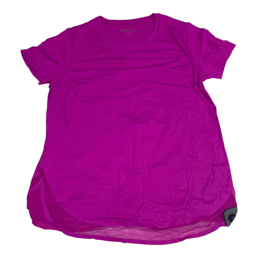 Athletic Top Short Sleeve By Athleta In Purple, Size: S