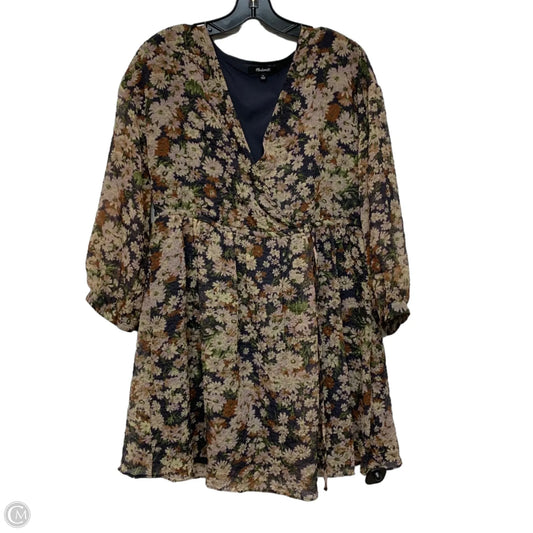 Dress Casual Short By Madewell In Purple & Tan, Size: M
