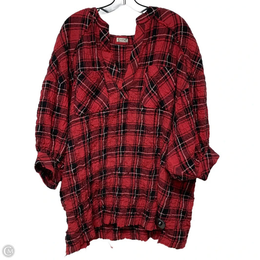 Dress Casual Short By Free People In Black & Red, Size: Xs