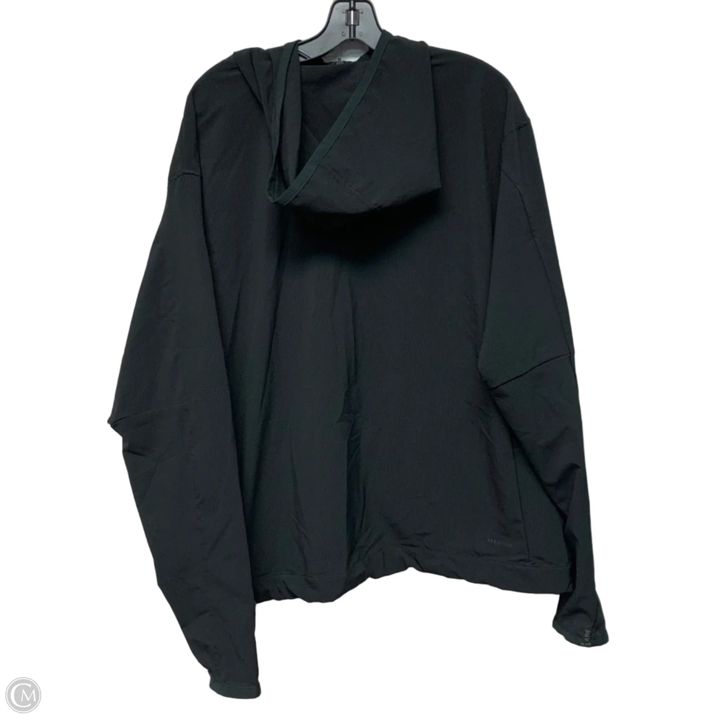 Athletic Jacket By Adidas In Black, Size: L
