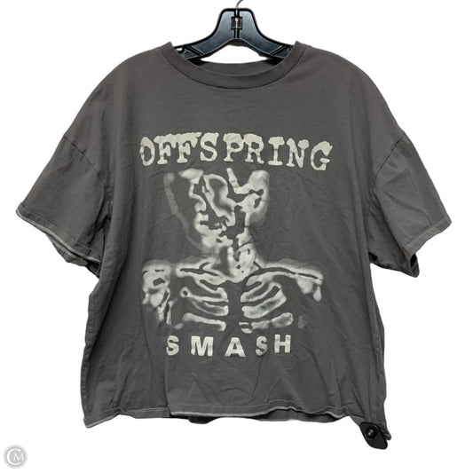 Top Short Sleeve By Divided In Grey, Size: L