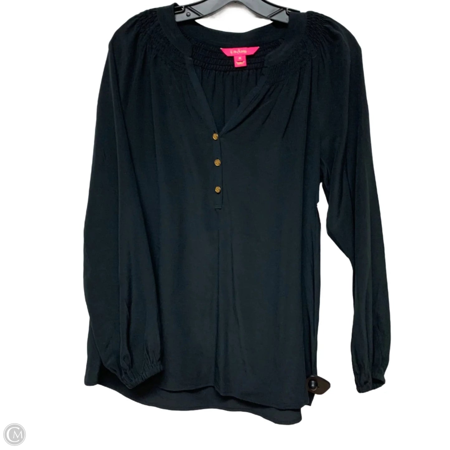 Blouse Designer By Lilly Pulitzer In Black, Size: M