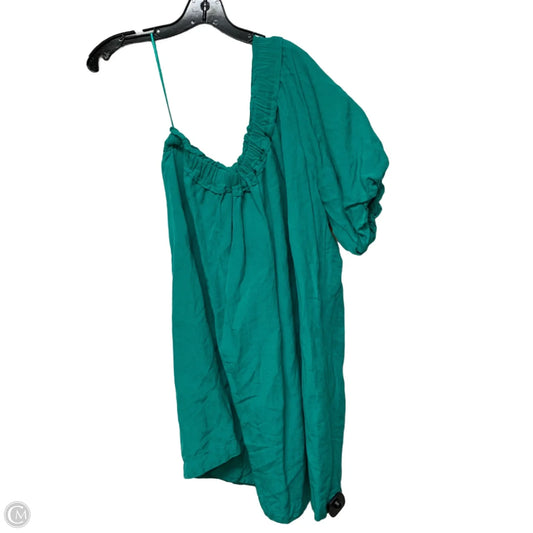 Dress Casual Short By Anthropologie In Teal, Size: L