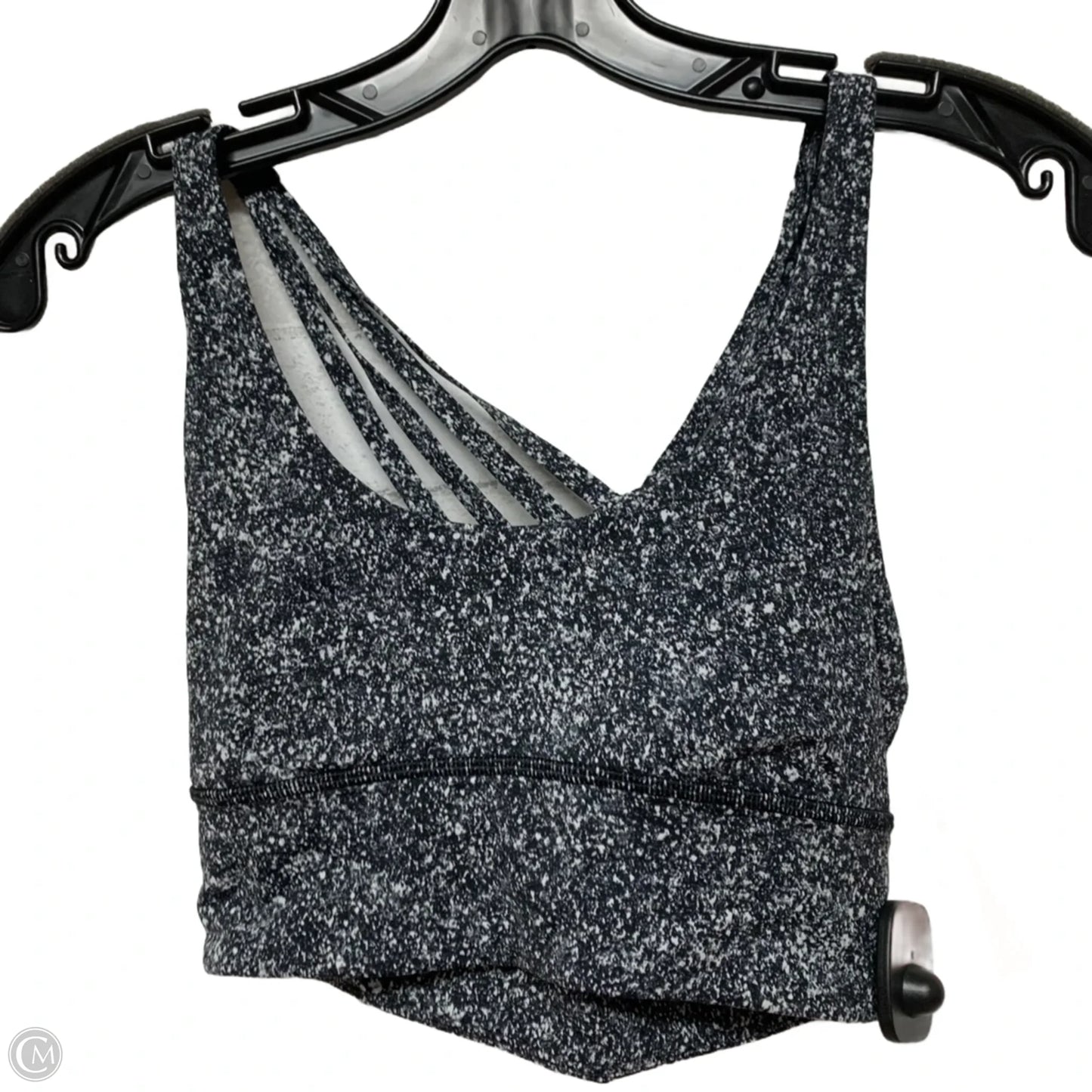 Athletic Bra By Lululemon In Black & White, Size: S