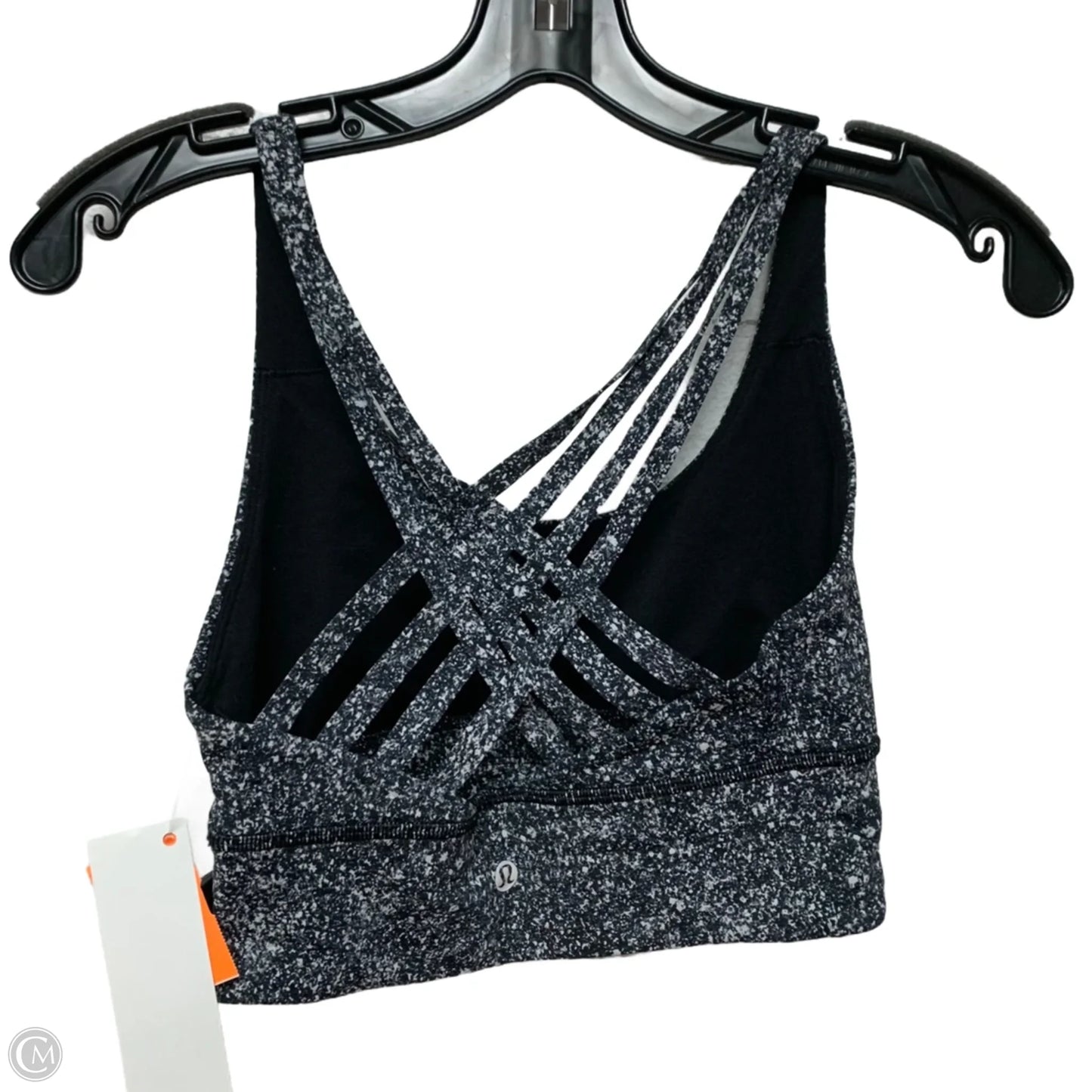 Athletic Bra By Lululemon In Black & White, Size: S