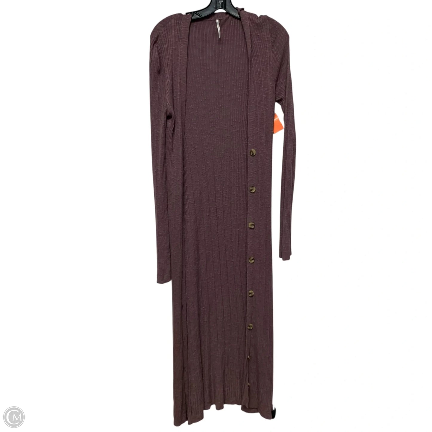 Sweater Cardigan By Free People In Purple, Size: L