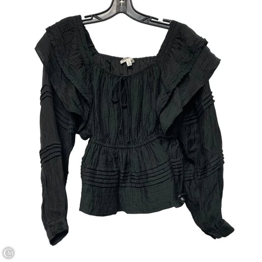 Top Long Sleeve By &merci In Black, Size: S