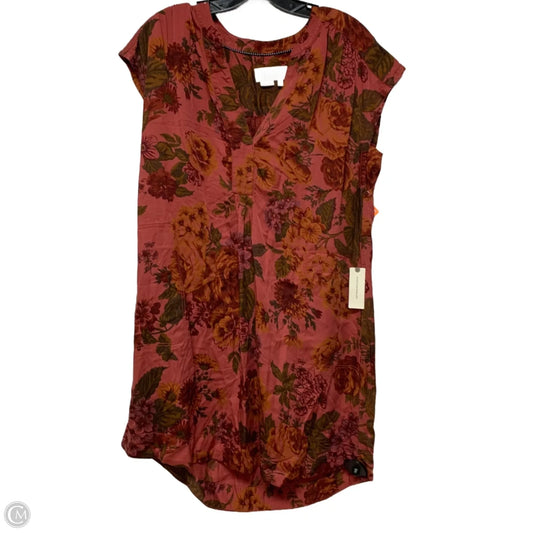 Dress Casual Short By Anthropologie In Red, Size: Xs
