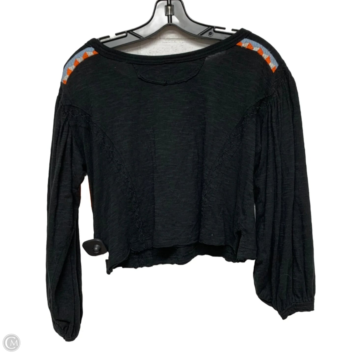 Top Long Sleeve By Free People In Black & Blue, Size: Xs