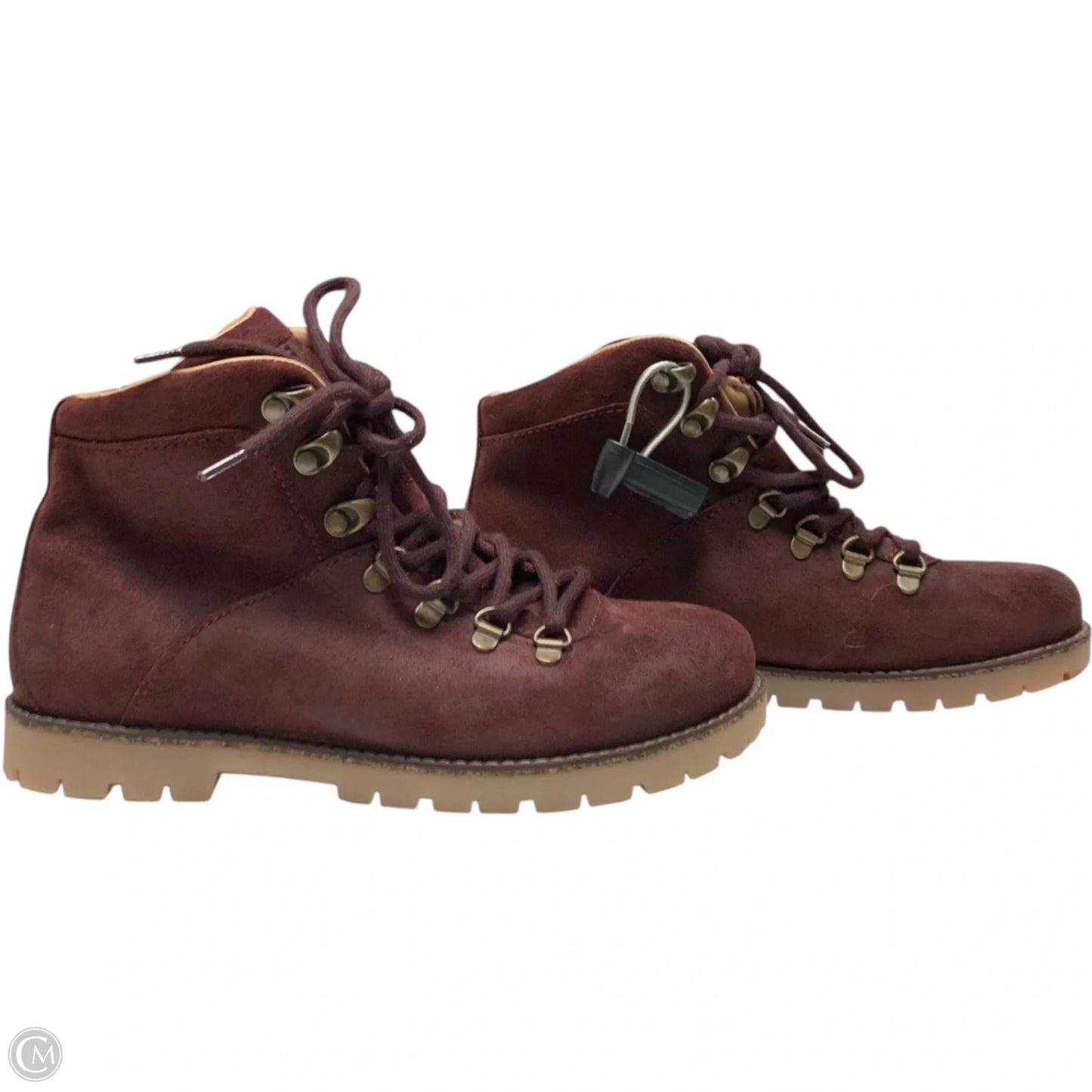 Boots Ankle Flats By Birkenstock In Maroon, Size: 7