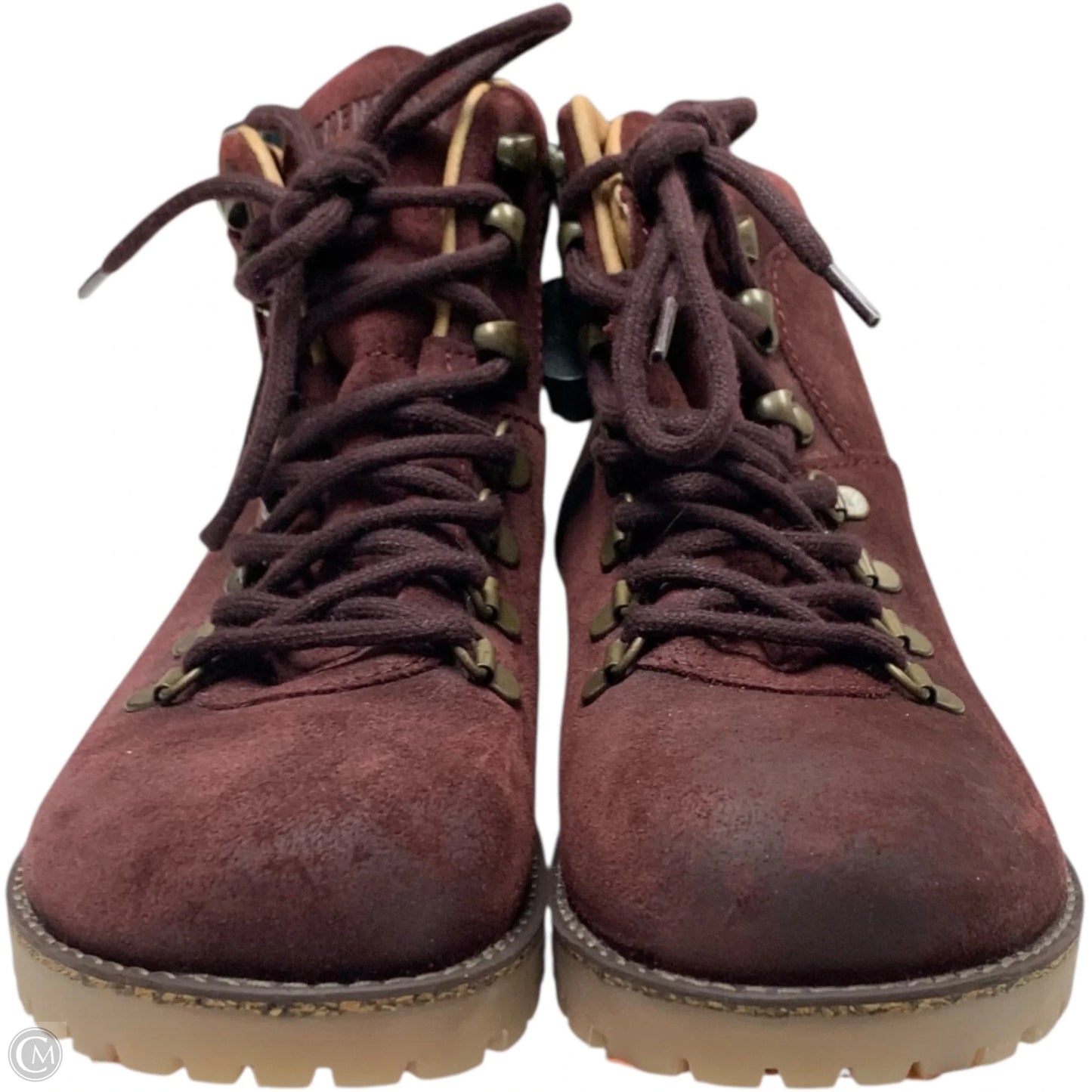 Boots Ankle Flats By Birkenstock In Maroon, Size: 7