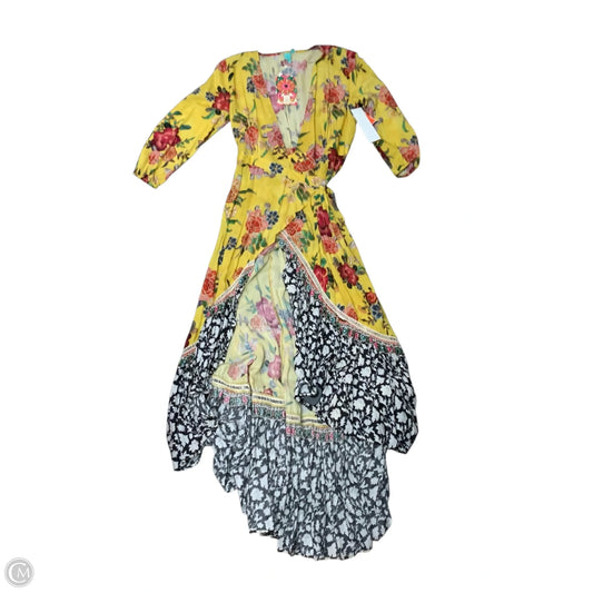 Dress Designer By Farm Rio In Yellow, Size: Xs