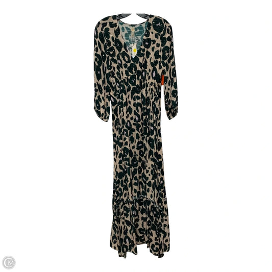 Dress Casual Maxi By Pq Swim In Animal Print, Size: Xs