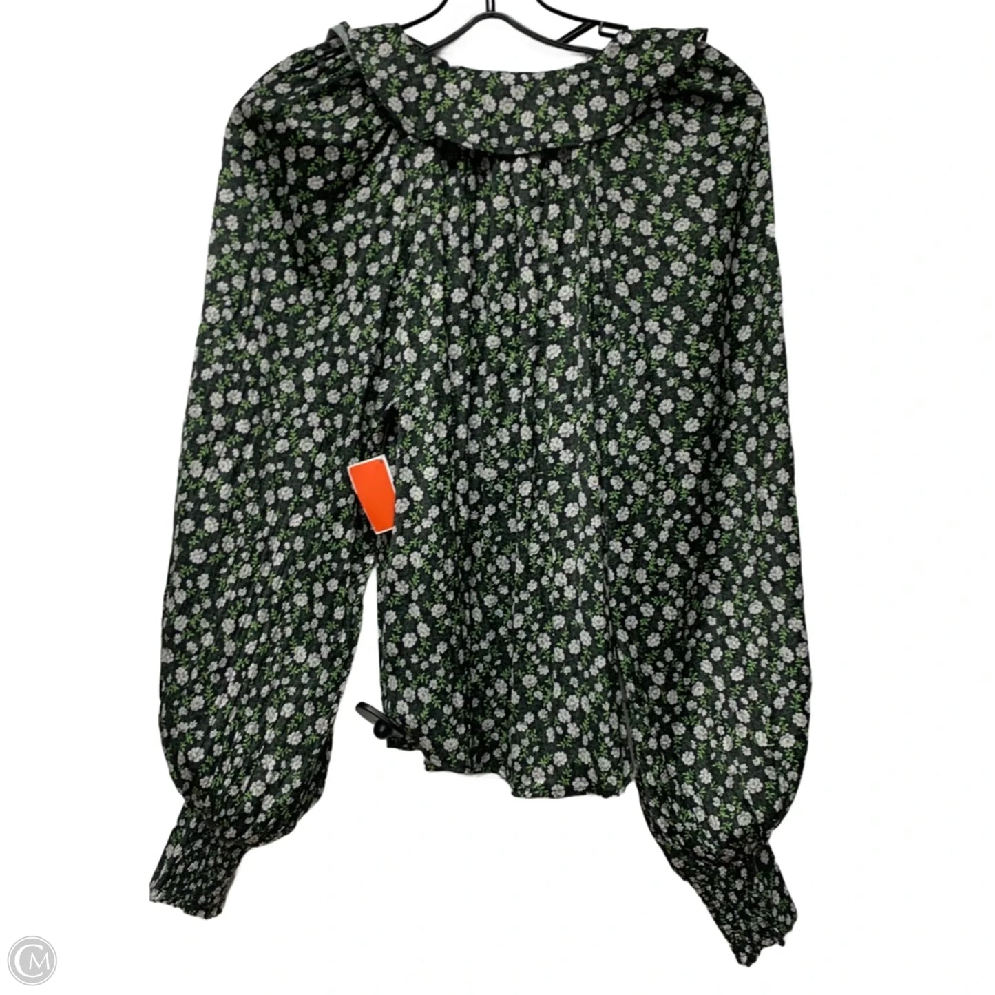 Top Long Sleeve By Anthropologie In Black & White, Size: Xs