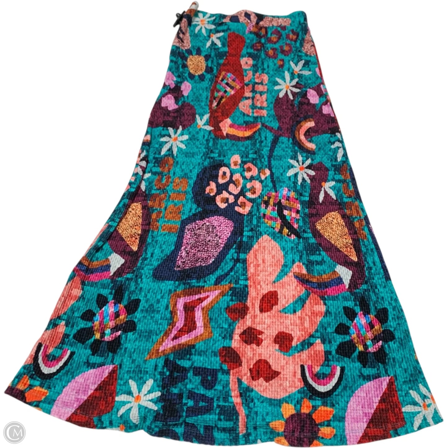 Skirt Designer By Farm Rio In Blue & Pink, Size: Xs