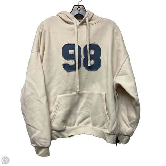 Sweatshirt Hoodie By Edikted In Cream, Size: S
