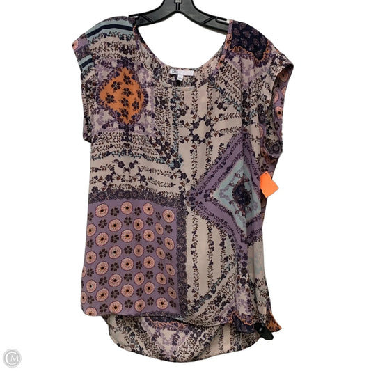 Top Sleeveless By Dr2 In Orange & Purple, Size: L