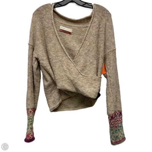 Sweater By Pilcro In Cream & Purple, Size: S