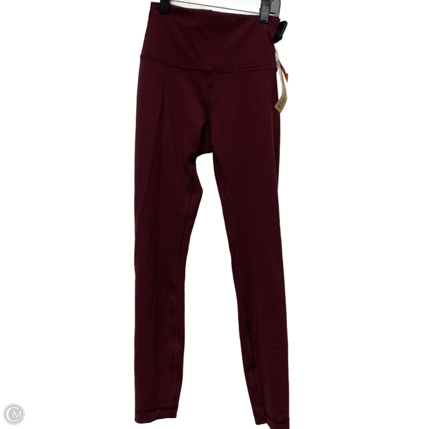 Athletic Leggings By Lululemon In Maroon, Size: S