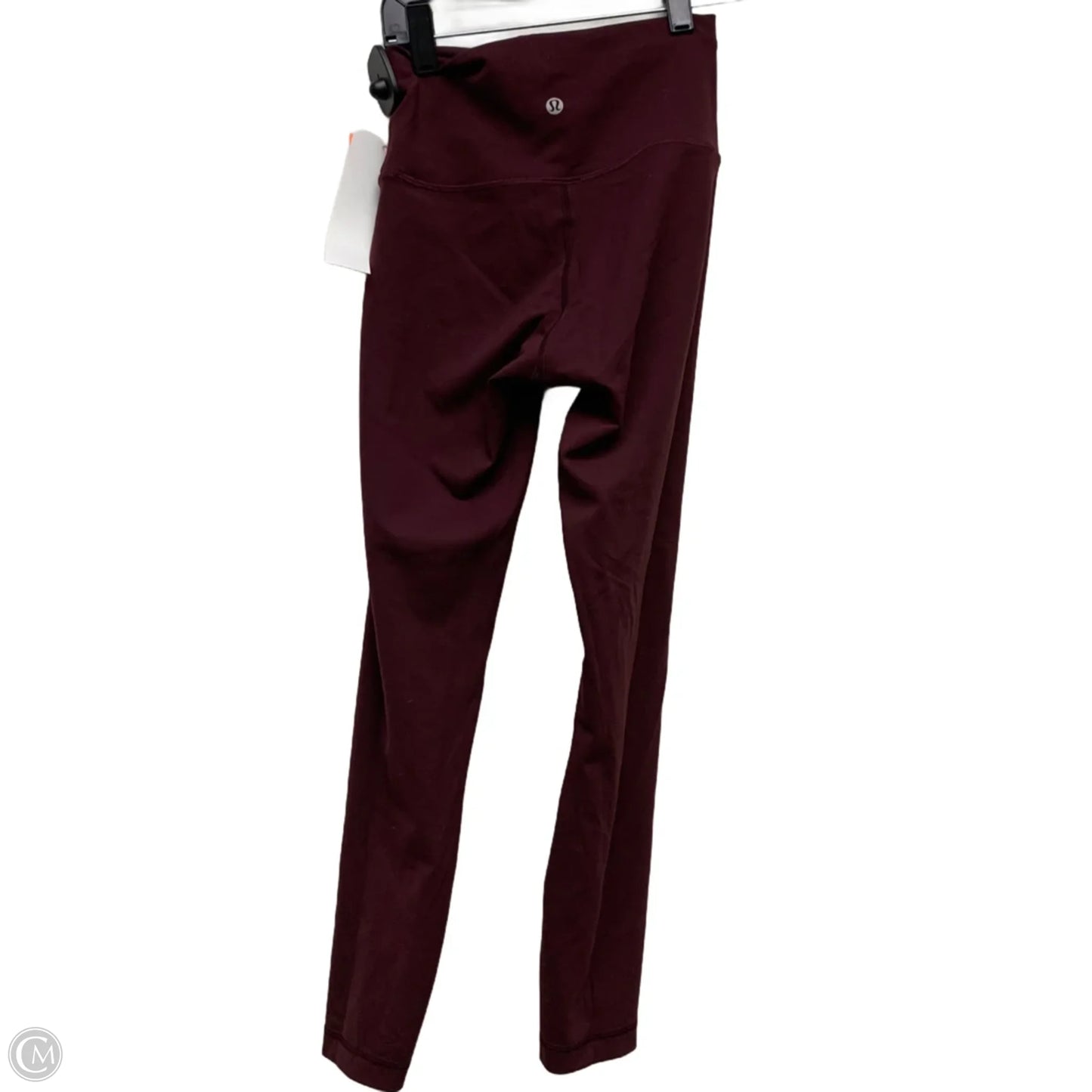 Athletic Leggings By Lululemon In Maroon, Size: S