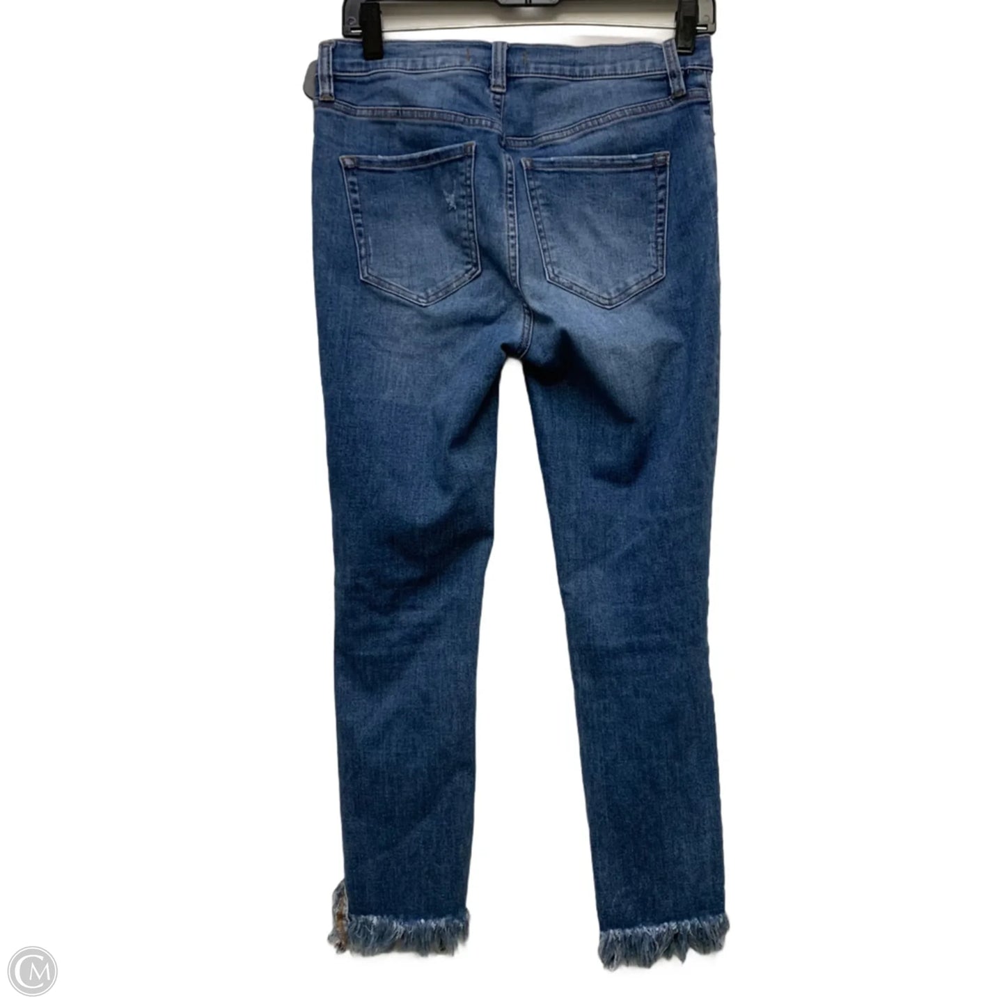 Jeans Skinny By Free People In Blue Denim, Size: 6