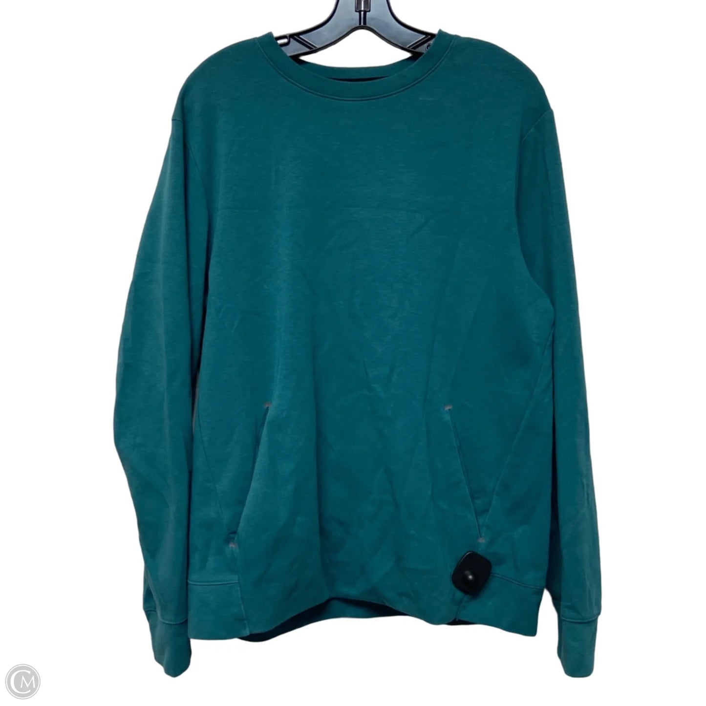Sweatshirt Crewneck By Old Navy In Teal, Size: L