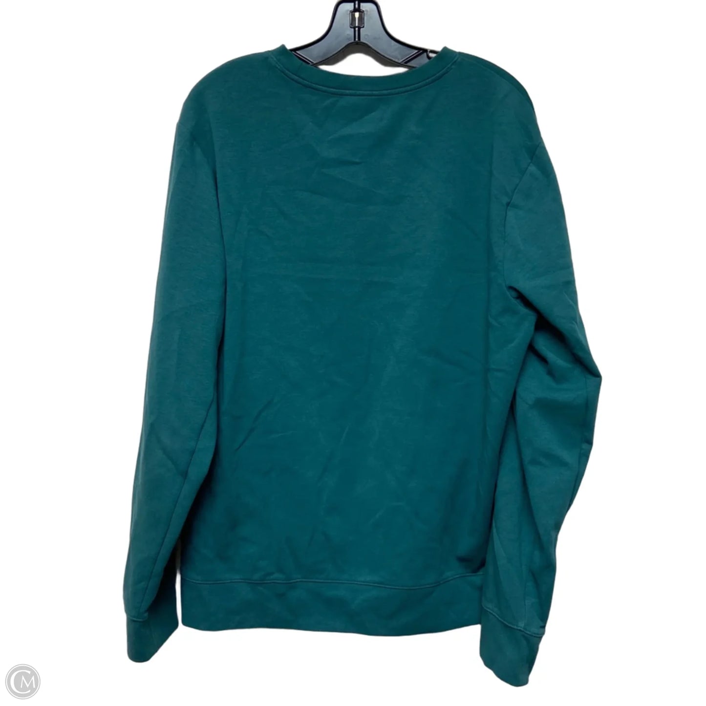Sweatshirt Crewneck By Old Navy In Teal, Size: L