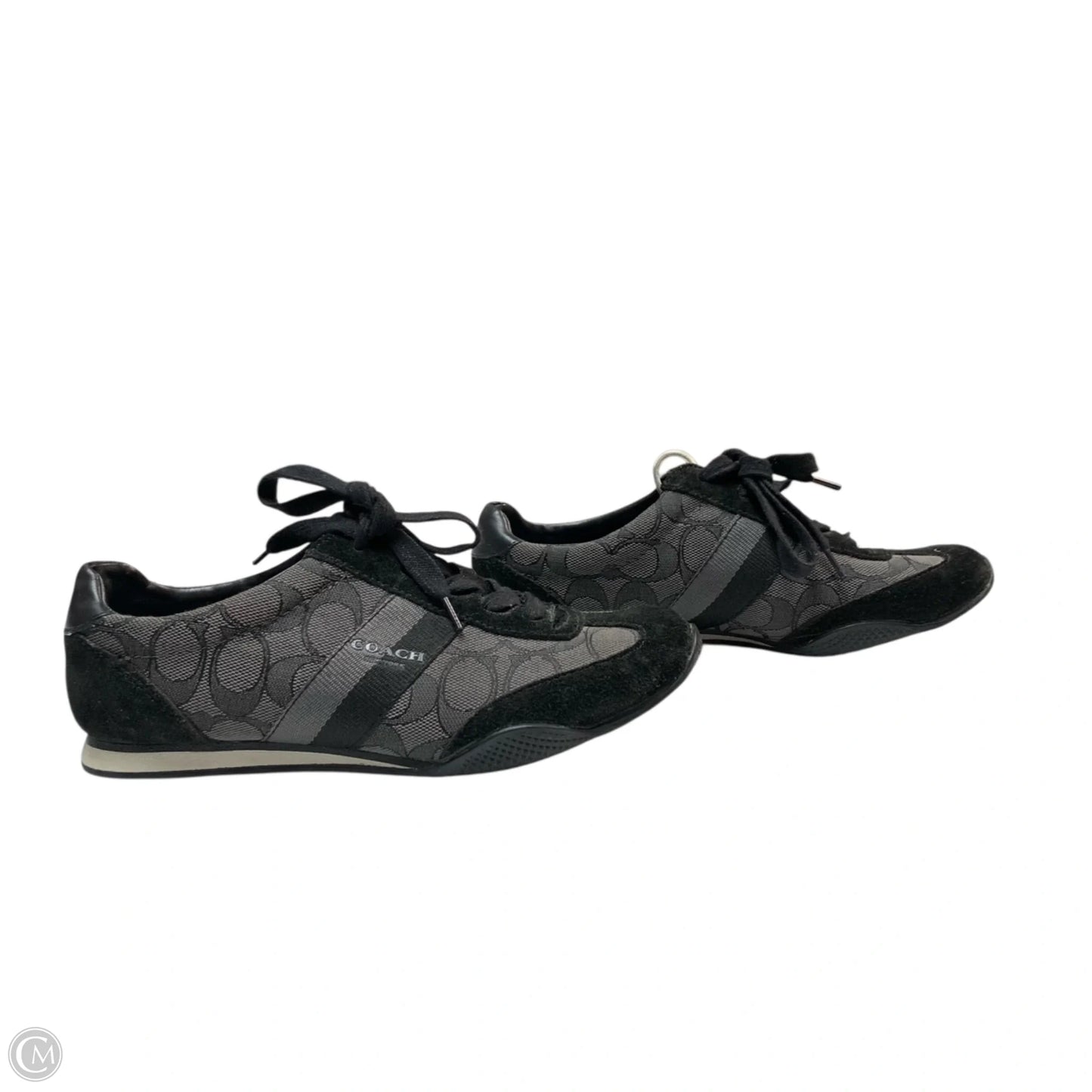 Shoes Designer By Coach In Black & Grey, Size: 6