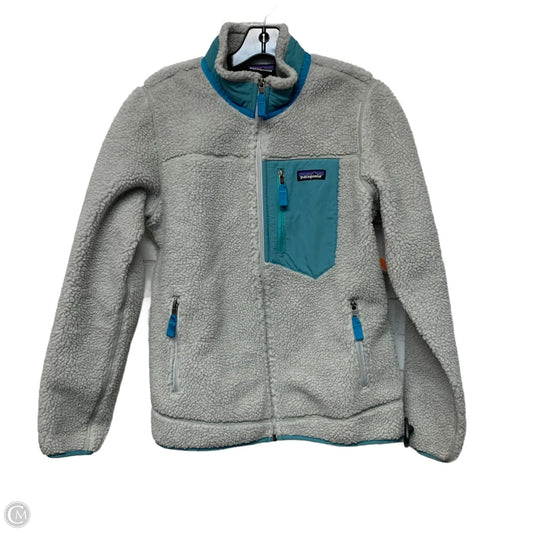 Jacket Fleece By Patagonia In Grey, Size: M