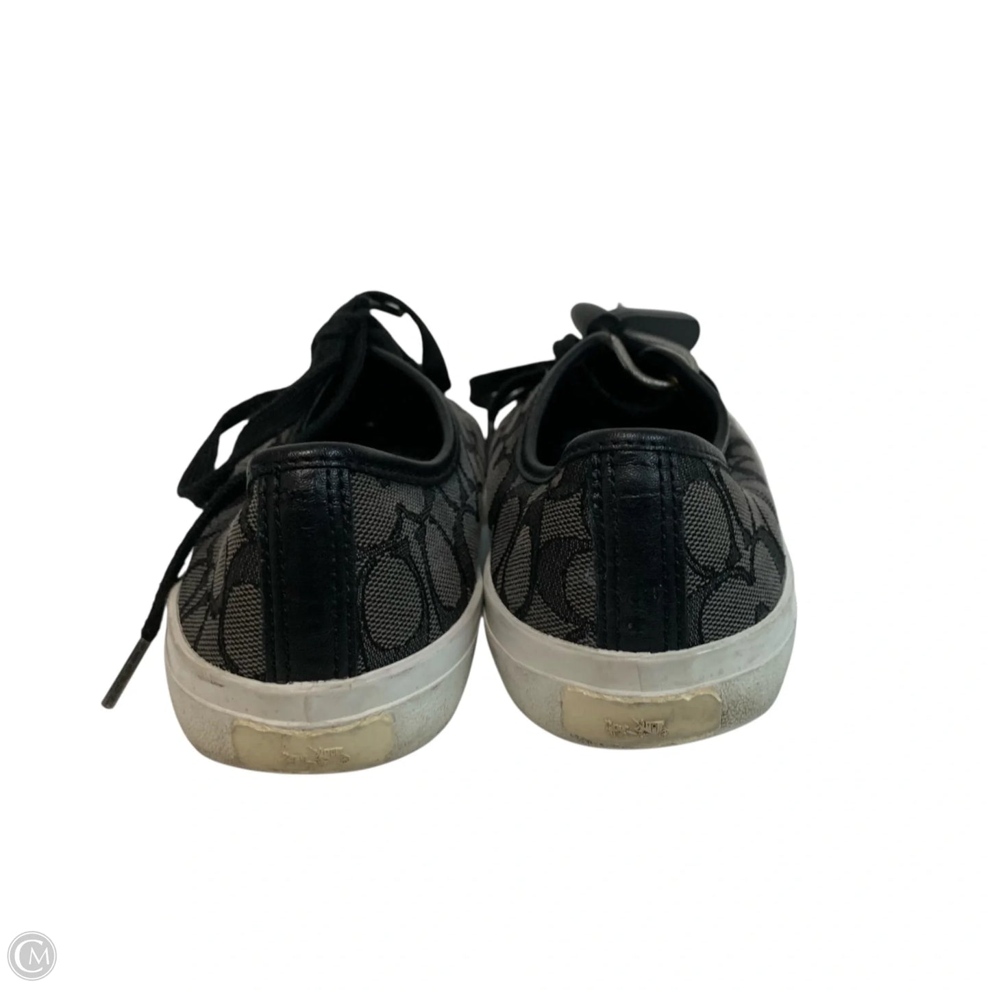Shoes Designer By Coach In Black & Grey, Size: 9.5
