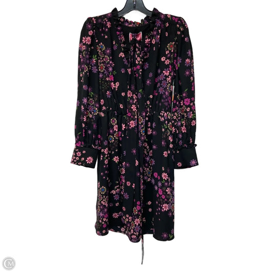 Dress Designer By Kate Spade In Black & Purple, Size: M