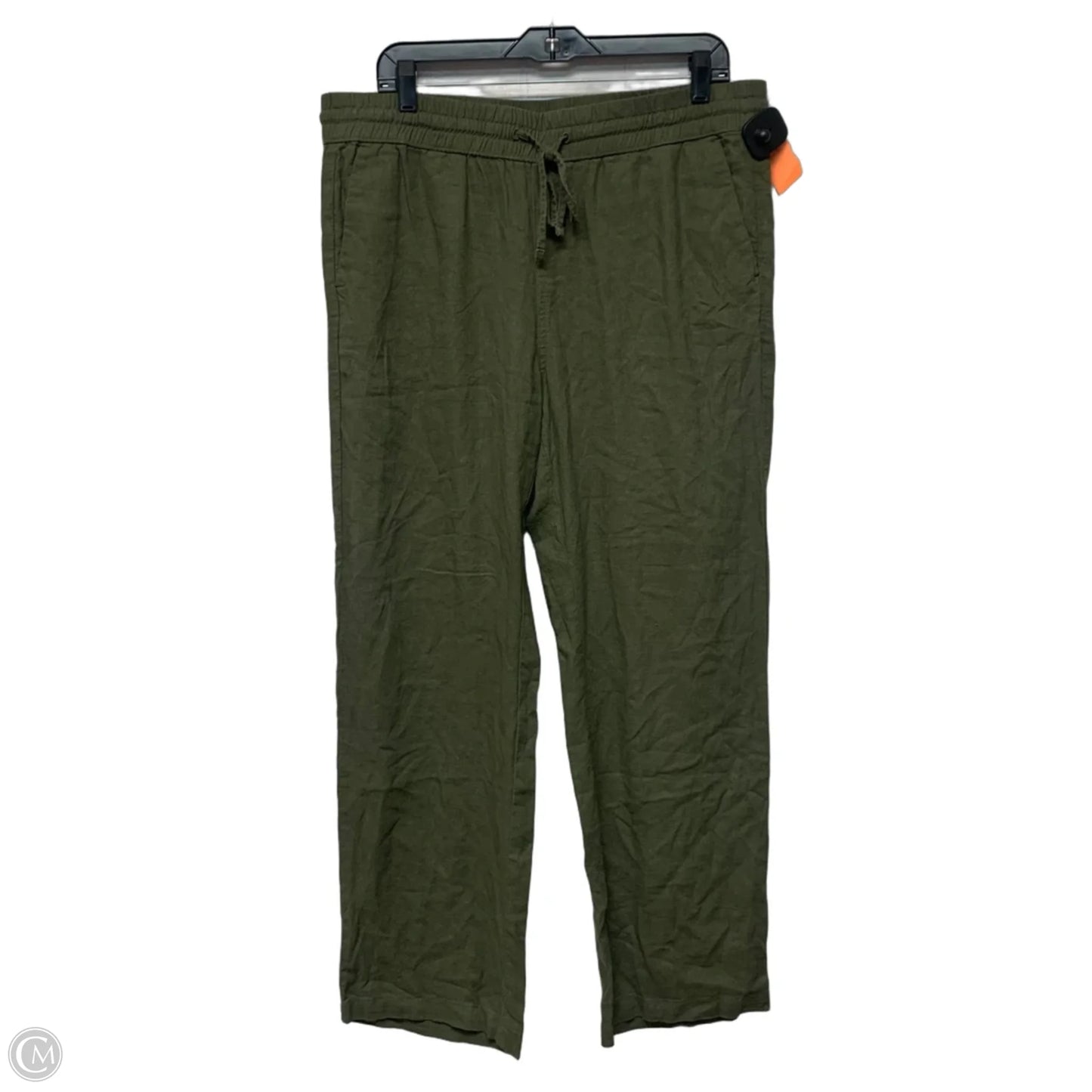 Pants Linen By Ann Taylor In Green, Size: L