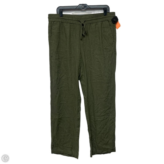 Pants Linen By Ann Taylor In Green, Size: L