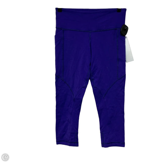 Athletic Leggings Capris By Lululemon In Purple, Size: S