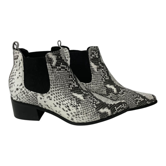 Boots Ankle Heels By Blondo In Snakeskin Print, Size: 9.5