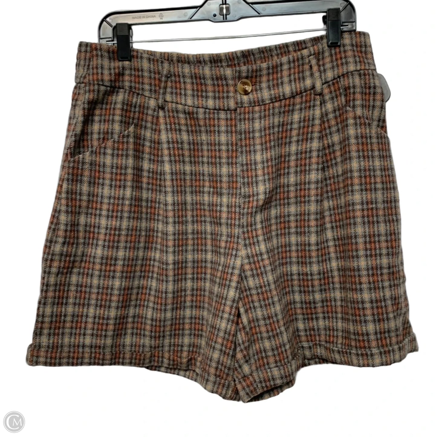 Shorts By BELLE POGUE In Brown, Size: 2x