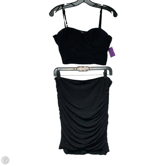 Skirt Set 2pc By Lulus In Black, Size: L