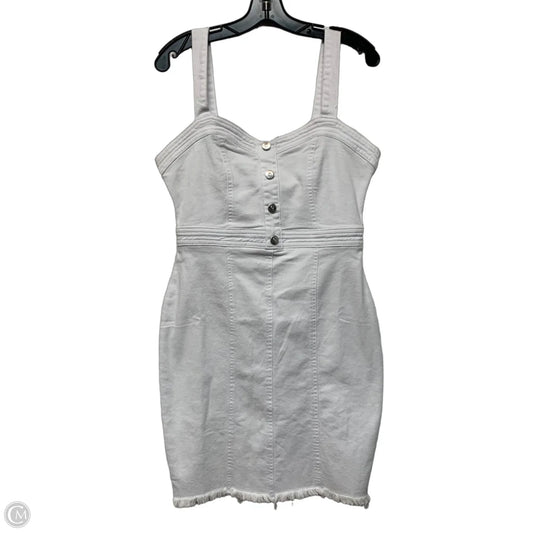 Dress Casual Short By Venus In White Denim, Size: M