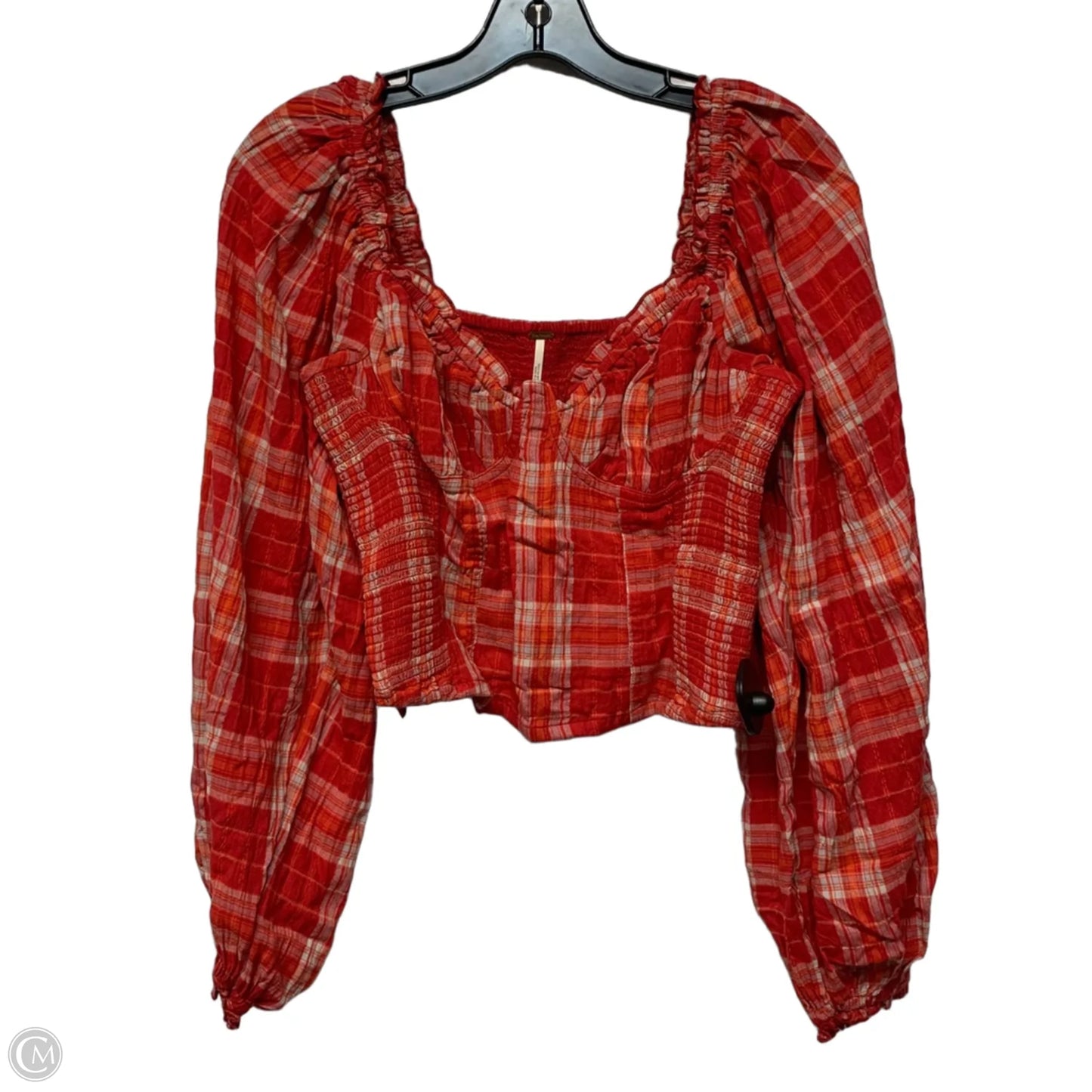 Top Long Sleeve By Free People In Red, Size: S