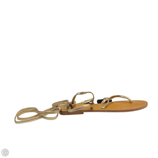 Sandals Flats By Pilcro In Gold, Size: 7