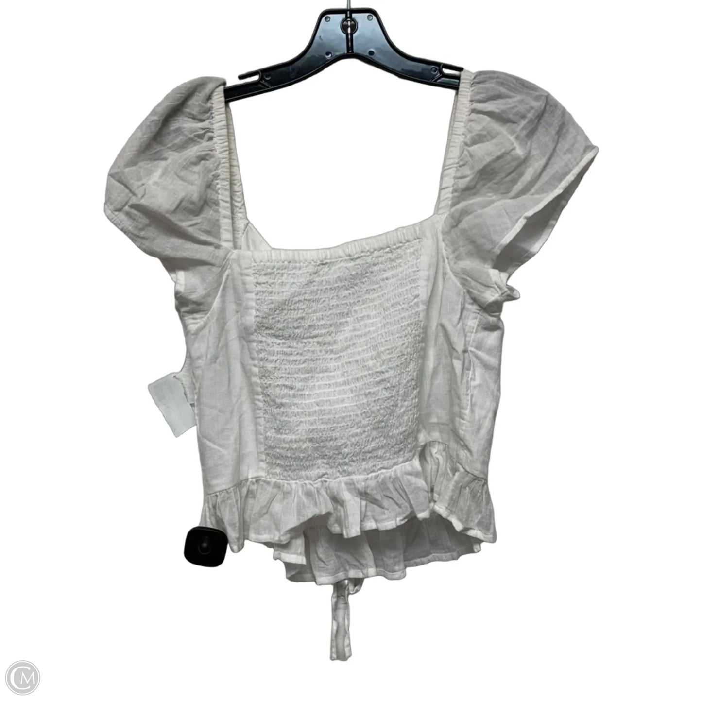 Top Short Sleeve By Abound In White, Size: S