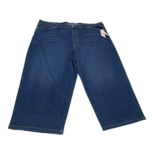 Jeans Cropped By Gloria Vanderbilt In Blue Denim, Size: 24