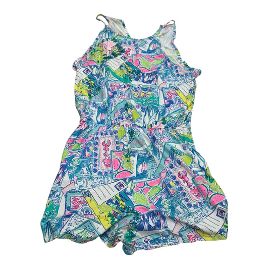 Romper Designer By Lilly Pulitzer In Blue, Size: M