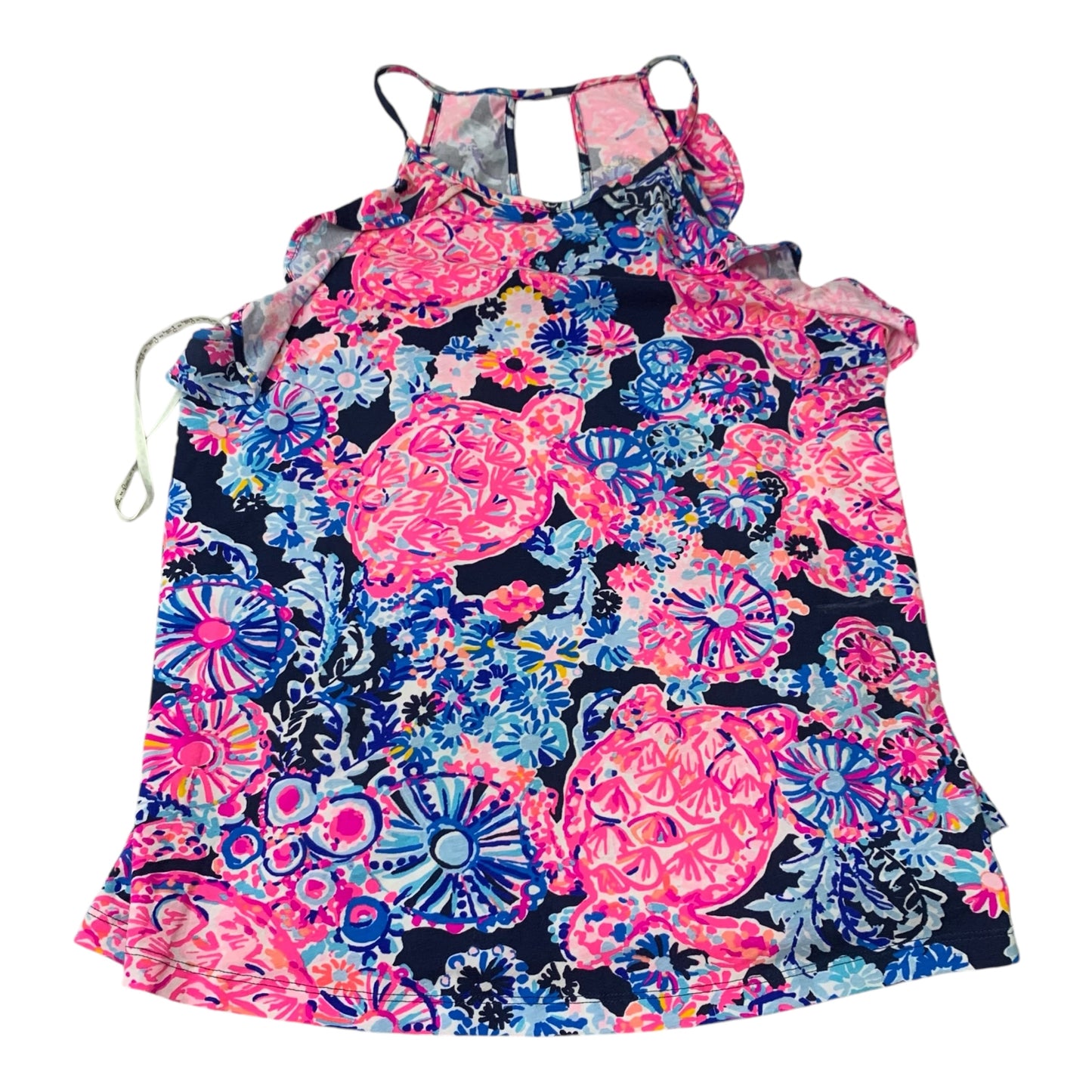 Top Sleeveless Designer By Lilly Pulitzer In Blue & Pink, Size: S