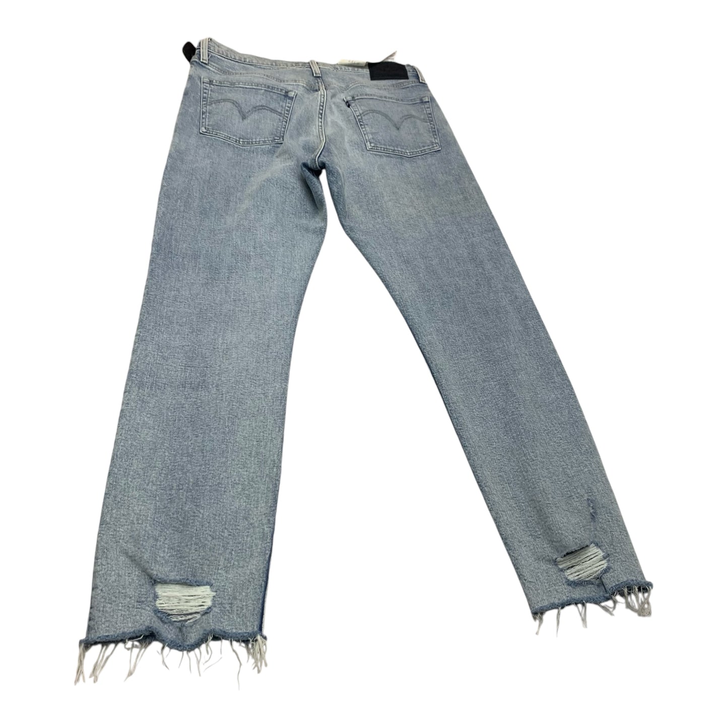 Jeans Straight By Levis In Blue Denim, Size: 12