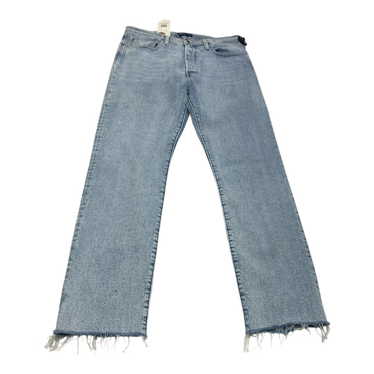 Jeans Straight By Levis In Blue Denim, Size: 12