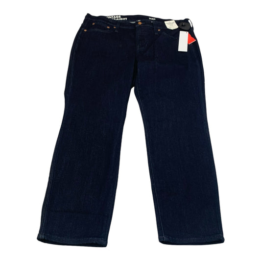 Jeans Straight By J. Crew In Blue Denim, Size: 14p