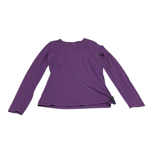 Athletic Top Long Sleeve Crewneck By Tek Gear In Purple, Size: M